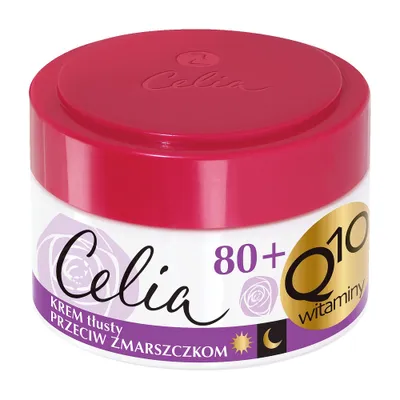 Zdjęcie produktu dla Celia Q10 Witaminy Krem tłusty przeciw zmarszczkom z elastyną na dzień i noc 80+, 50ml