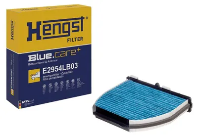 Productafbeelding van HENGST E2954LB03 Interieurfilter, pollenfilter, geschikt voor MERCEDES-BENZ C-klasse sedan (W204), met actieve koolfilter