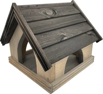 Produktbild von GARDEN SPIRIT Vogelhaus - Vogelvoederhaus Holz grau 39 x 36 x 32 cm für verschiedene Vogelarten im Garten