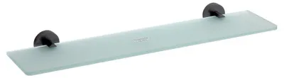 Produktbild von Sapho X-ROUND BLACK Glasablage 600mm, Schwarz matt