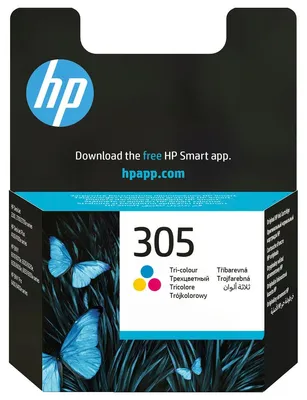 Produktbild von HP 305 Cyan/Magenta/Gelb Original Druckerpatrone, Standardertrag, Cyan, Magenta, Gelb, Tinte auf Farbstoffbasis, 2 ml, 1 Stück(e), Einzelpackung