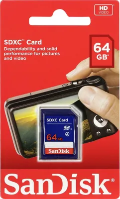 Immagine prodotto di SanDisk - Scheda di memoria flash - 64 GB - Classe 4 - SDXC