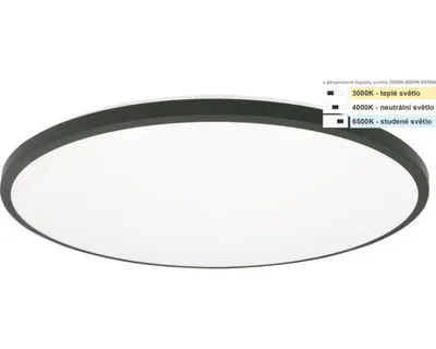 Obrázek produktu pro LED stropní svítidlo Top Light Onyx KL CCT IP44 24 W 2400 lm 3000-4000-6500 K černé