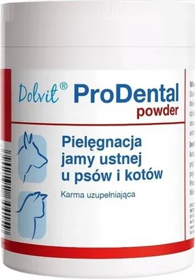 Produktbild von Dolvit ProDental Pulver Mundpflege für Hunde und Katzen 70 g