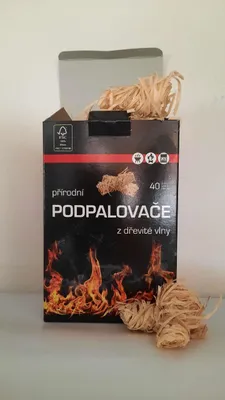 Zdjęcie produktu dla PEMADO Podpałki z wełny drzewnej (40 sztuk w opakowaniu) FSC40
