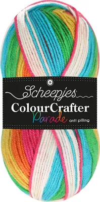 Produktbild von Scheepjes Colour Crafter Parade 100g 610 - Classic Rainbow