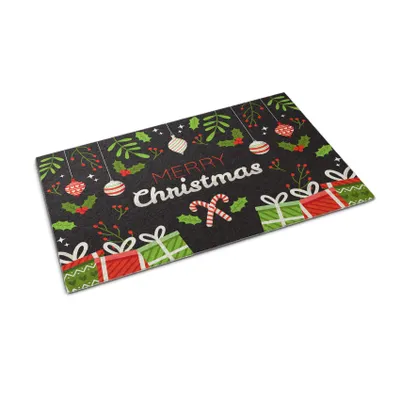 Obrázek produktu pro Rohožka před dveře - Podložka na zachytávání nečistot- Protiskluzová vnitřní venkovní rohožka - 150x100 cm - Veselé Vánoce