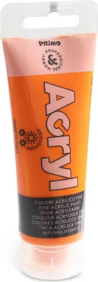 Produktbild von PRIMO Professionelle Acrylfarbe 75 ml Opak Orange für Malerei und Bildende Kunst