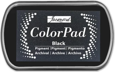 Produktbild von Jacquard Pigment Stempelkissen Black - kreatives Spielzeug für Kinder