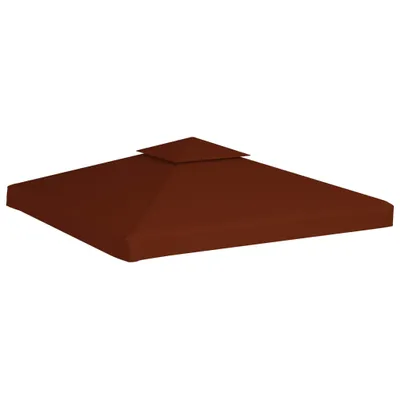 Produktbild von vidaXL Pavillon-Dachplane mit Kaminabzug 310 g/m² 3x3 m Terrakotta