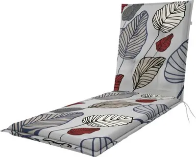 Produktbild von Liegenauflage Doppler 66 x 48 cm grau bordeaux