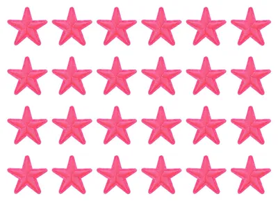 Produktbild von 24 Sterne-Applikationen zum Aufbügeln, 3,8 cm, rosa Farbe