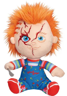 Produktbild von Schmidt Spiele Plüsch Stofftier Chucky Die Mörderpuppe 24 cm 42840