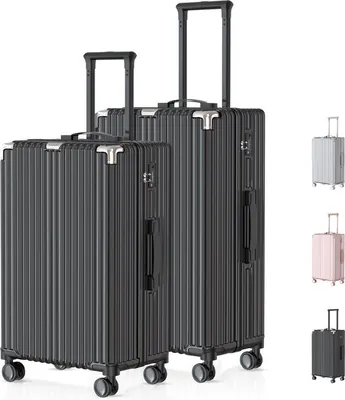 Produktbild von Voyagoux® - Reisekofferset - Koffer - 2 Stück - M/L - Schwarz