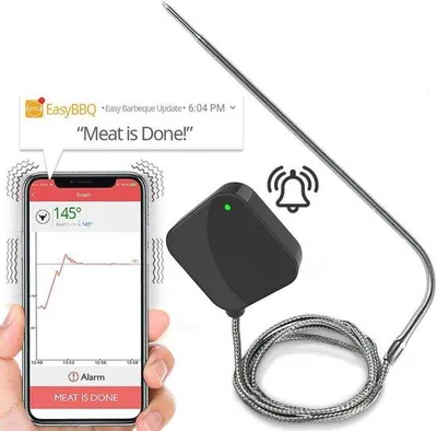 Obrázek produktu pro Chytrý bezdrátový teploměr do grilu a trouby s Bluetooth a aplikací pro WiFi
