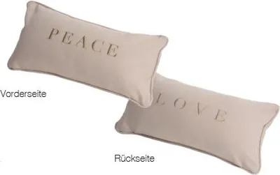 Produktbild von Räder Traumkissen Peace Love 33x17cm