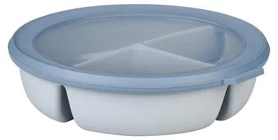 Produktbild von Mepal - Bento Schüssel mit 3 Fächern Rund Cirqula - 1 l - Nordic blue