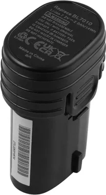 Image de Avizar, batterie de rechange pour Makita TD020 / BL7010 Li-Ion 7,2V 2000mAh 14Wh, noir