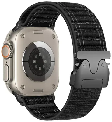 Obrázok produktu pre Beline tkaný nylonový diagonálny remienok pre Apple Watch 38/40/41mm čierny