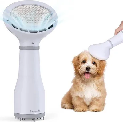 Produktbild von Haardroger für kleine und mittelgroße Hunde - mit Borstel für Hunde