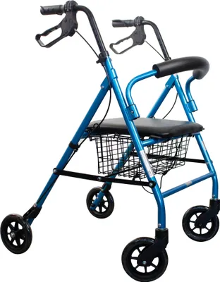 Image de Déambulateur Pliable Freins à main 4 roues Siège et dossier TURIA Clinicalfy Déambulateur Pliable