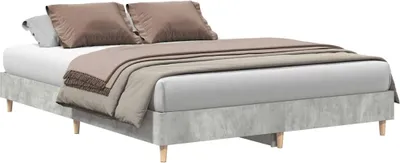 Immagine prodotto di vidaXL Struttura letto senza materasso grigio cemento 150x200 cm materiale a base di legno