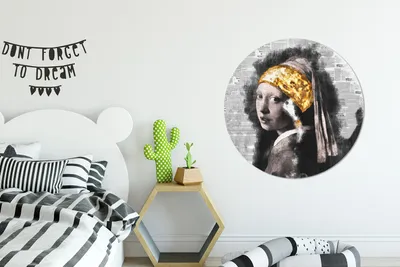 Produktbild von MuchoWow® - Wand-Kreis - Wohnzimmer - Bild - Runde - Wanddeko - Dibond - Kunstdrucke