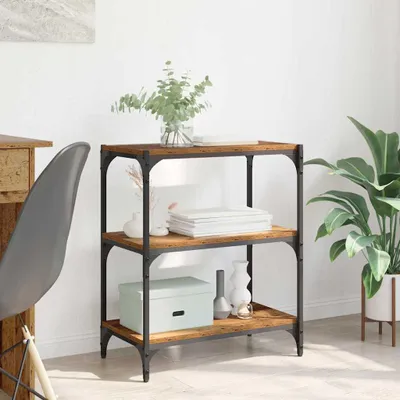 Produktbild von "Schlussverkauf" Bücherregal rechteckig - 1 pc - Büroregal mit Stauraum - Altholz 60x33x70,5 cm Holzwerkstoff  C12312