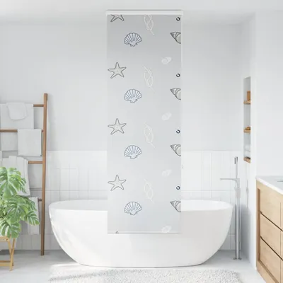 Immagine prodotto di Tenda a Rullo per Doccia Cassonetto 80x240 cm Larghezza Tessuto