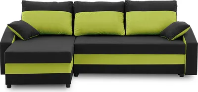 Produktbild von Ecksofa HEWLET PLUS COLOR mit Schlaffunktion L-form - Eckcouch mit Bettkasten MIKRO 15 + MIKRO 61