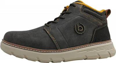 A side view of a men's boot.