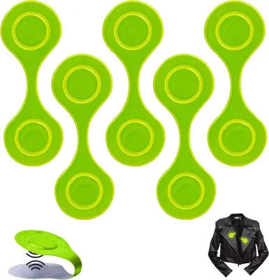Image de Supports magnétiques pour réflecteurs (lot de 5) - réflecteurs, clips pour fixer les réflecteurs aux sacs d'école, aux vêtements et aux colliers pour chiens
