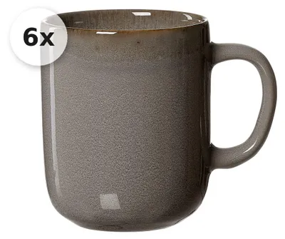 Produktbild von Becher 380ml 6er Set Malaga grau