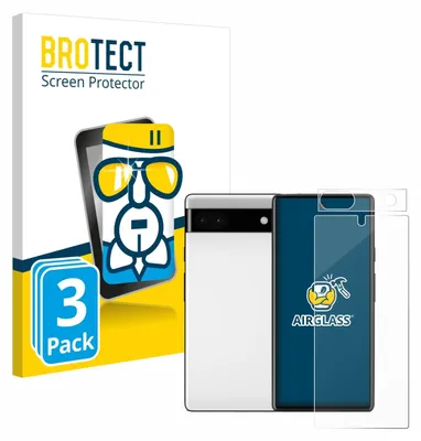 Produktbild von 3x BROTECT Schutzglas für Google Pixel 6a (Display+Kamera) Schutzfolie Panzer Folie Glas Display Schutz klar