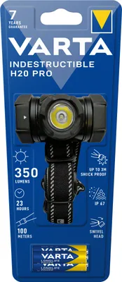 Produktbild von VARTA Kopflampe "Indestructible H20 Pro" inkl. 3 Micro AAA