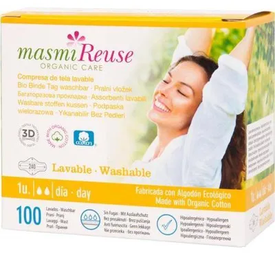 Produktbild von Bio Binden Tag waschbar Bio Baumwolle Masmi 1 St