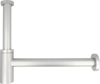 Produktbild von Design-Siphon 1 1/4" x 32 mm mit Rosette, edelmatt