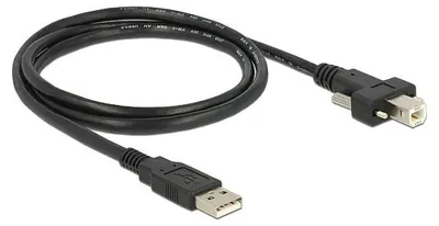 Produktbild von DeLOCK 83594, 1 m, USB A, USB B, USB 2.0, Männlich/Männlich, Schwarz