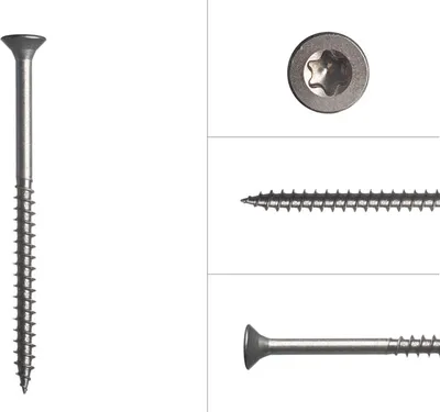 Immagine prodotto di Viti per pannelli truciolari in acciaio inox A2 4 x 60 mm Torx 20 - 200 pezzi