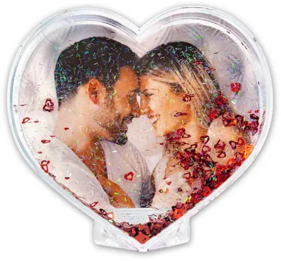 Produktbild von ZEP Foto Glitter-Herz 8x10 cm, weiß, 8x10 cm