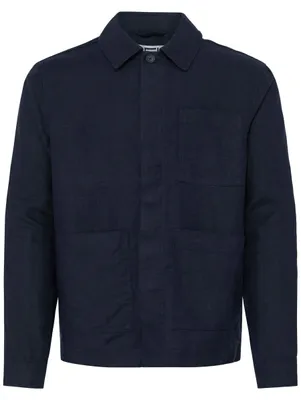 Produktbild von CASUAL FRIDAY Einfarbiges Langarmhemd Kentkragen Gerade Passform Größe: L L