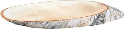 Produktbild von Birkenholzscheiben oval 100% Natur 35-38 cm ø