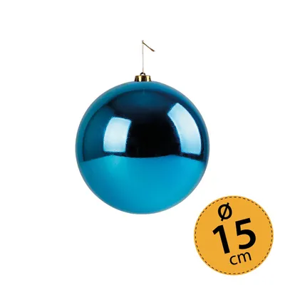 Produktbild von Christbaumkugel Weihnachtskugel ⌀ 15 cm Baumschmuck Deko-Kugel petrol glänzend