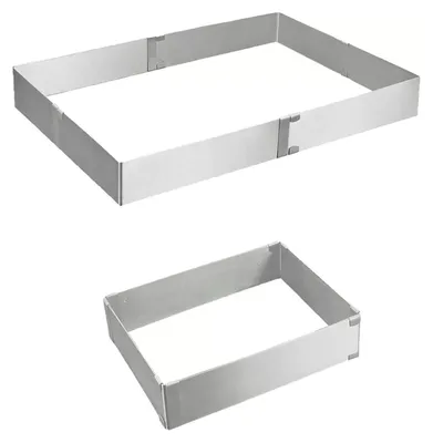 Produktbild von METALTEX 257717000 Kuchenrahmen rechteckig verstellbar Inox