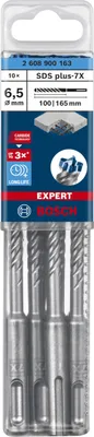 Zdjęcie produktu dla Bosch Expert SDS plus-7X, Młot udarowo-obrotowy, Hammer drill bit, 6,5 mm, 165 mm, Beton, Kamień, 10 cm