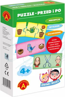 Zdjęcie produktu dla Zabawa i nauka. Puzzle - Przed i po