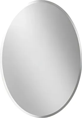Immagine prodotto di Specchio ovale da parete Nulad - Organico - 60x80 cm - Per soggiorno, camera da letto e bagno - Cornice decorativa in noce