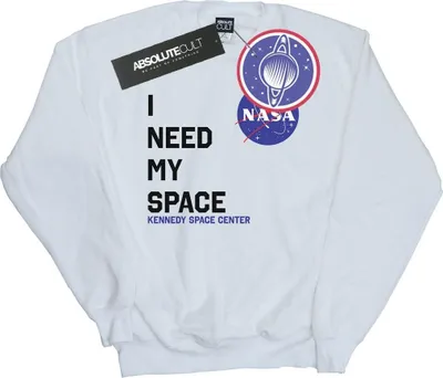 Produktbild von NASA - "I Need My Space" Sweatshirt für Herren BI48129 (M) (Weiß)