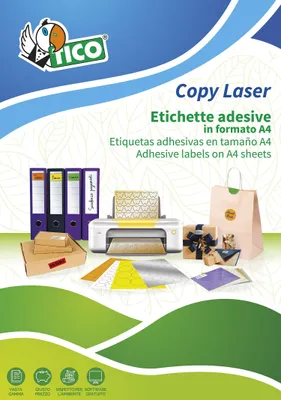 Etiketten weiß 3,8x2,12 cm 100 Stück Papier laminiert