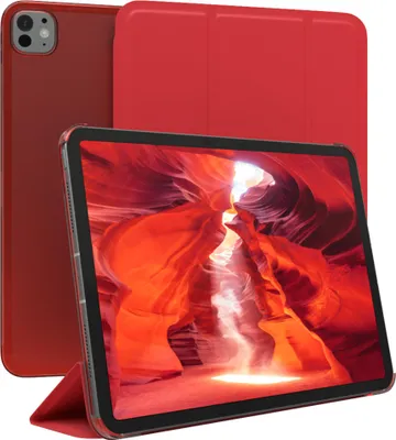 Produktbild von EAZY CASE Smartcase für Apple iPad Pro 11 (2024) Tabletcase Bookcover Smart Flipcase magnetisch Rot